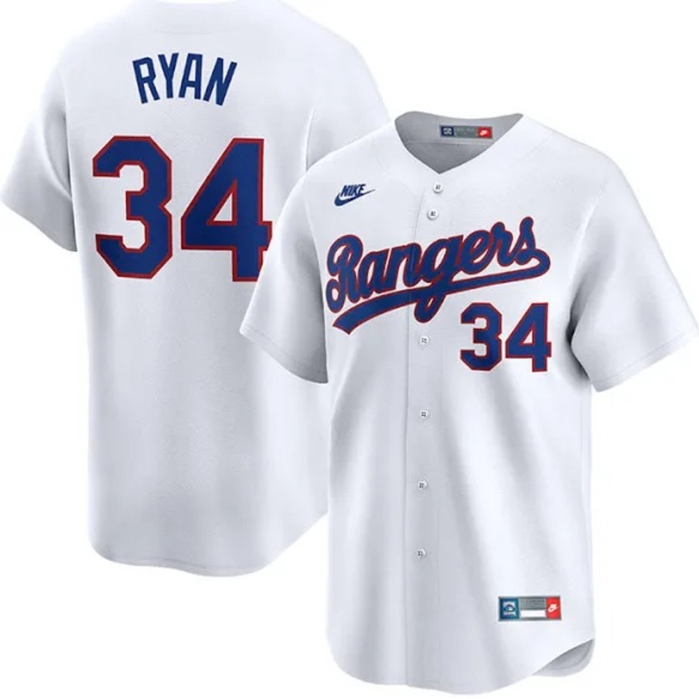 Nike Rangers White and Blue Jersey - Ryan